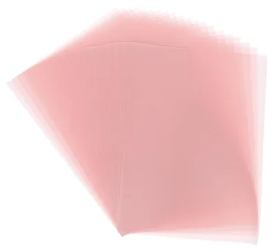 Perkamentpapier A4, 40 Blatt, Hellrosa, Transparent