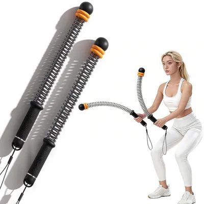 Image de Corde d'entraînement sans poignées, modèle "Battle Ropes", lot de 2. Poignées antidérapantes, idéal pour le renforcement musculaire, l'entraînement de la force, à utiliser à la maison ou à la salle de sport