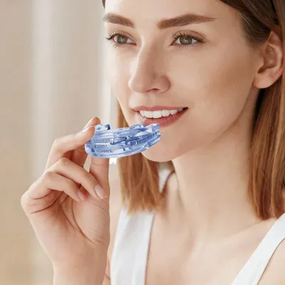 Zdjęcie produktu dla Ochrona zębów przed chrapaniem - Szyna ustna antychrapalna - Ochrona dla zębów trzonowych - Dla lepszego snu - 1 sztuka