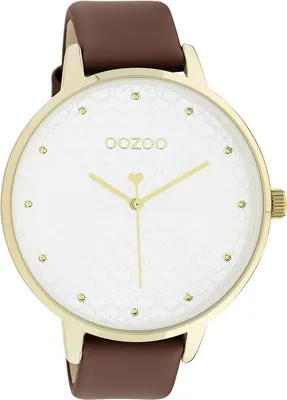 Produktbild von Oozoo Armbanduhr braun Leder Timepieces Damen Analog-Quarzuhr UOC11038