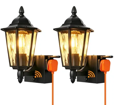 LED-Wandleuchte 4, 2 Stück, Schwarz, 220-240 V