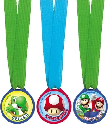 Produktbild von 12 Super Mario World Mini Medaillen