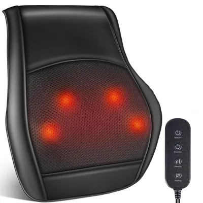 Produktbild von Nacken Rückenmassagegerät elektrisch, TENS Puls Massagegerät, 15 Intensitätsstufen, 3 Wärme Modi, tragbar, Muskelentspannung, Wiederaufladbar