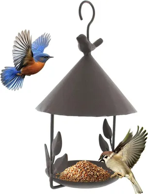 Produktbild von Vogel-Futterstation aus Gusseisen, wetterfest, mit Aufhängung, für Garten und Terrasse