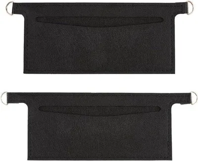 Productafbeelding van Famanu Mini Portemonnee Inlegstuk, 2 stuks – Zwart, zachte organizer voor handtassen