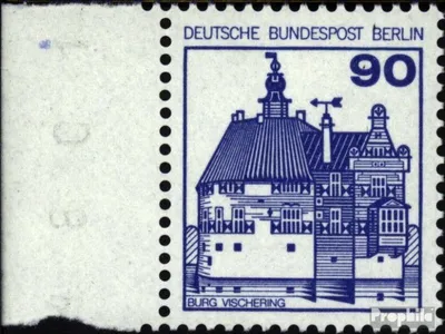 Produktbild von Briefmarken Berlin (West) 1978 Mi 588 Seitenrandstück gestempelt Burgen und Schlösser