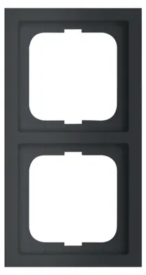 Immagine prodotto di Cornice Busch-Jaeger, doppia, Future Linear, nero opaco, 1 pz.