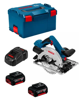 Imagen del producto de Sierra Circular BOSCH GKS 18V-57 G (2 x 5,0 Ah + GAL1880CV + L-Boxx 238)