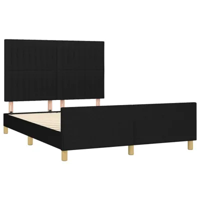 Produktbild von vidaXL Bettgestell ohne Matratze Schwarz 140x190 cm Stoff