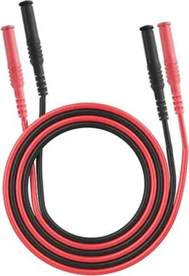 Produktbild von Verbindungskabel-Set mit Sicherheitsstecker - männlich/männlich, 4mm Stecker, 100cm Länge