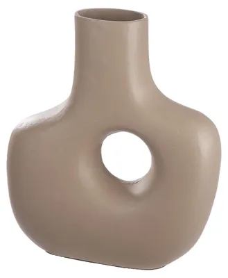 Imagen del producto de Jarrón Gilde, modelo Helena, aluminio, color beige, marrón, unidad de venta: 1.Altura: 30.00 cmAncho: 26.00 cmProfundidad: 8.00 cmCódigo: 69232