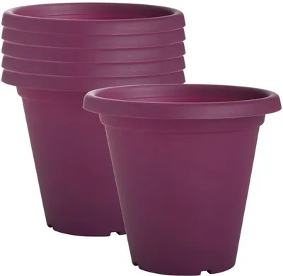 Produktbild von Unyqoos® Wetterfester Kunststoff-Pflanzkübel mit Drainagelöchern – frostsicher & UV-beständig, 30% recycelter Kunststoff, für Innen & Außen