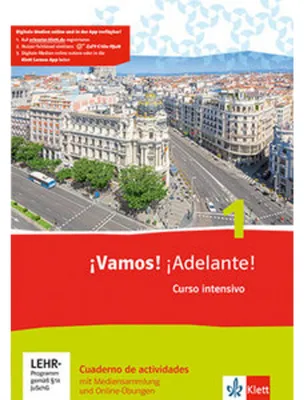 Produktbild von ¡Vamos! ¡Adelante! 1. Curso intensivo. Cuaderno de actividades mit Mediensammlung und Online-Übungen