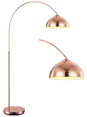 Produktbild von LED Bogenleuchte, Kupfer, Fußschalter, H 196 cm