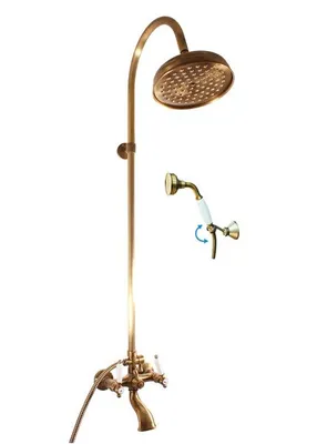 Immagine prodotto di Slezák-RAV Miscelatore per bagno Slezák RAV Morava Retro MK559.5/3SM ottone vecchio Colore: ottone vecchio, Dimensioni: 150 mm