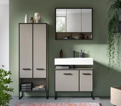 Produktbild von Badezimmer-Set Bagno 3 | Kaschmir | 3-teilig