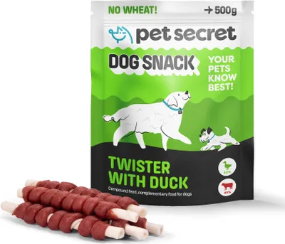 Zdjęcie produktu dla Przysmaki dla psa smaczki twister z kaczką 500 g