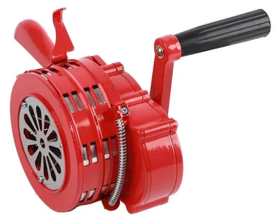 Obrázek produktu pro 120dB Ruční siréna, červená, přenosná, ovládání pomocí ruky, alarm