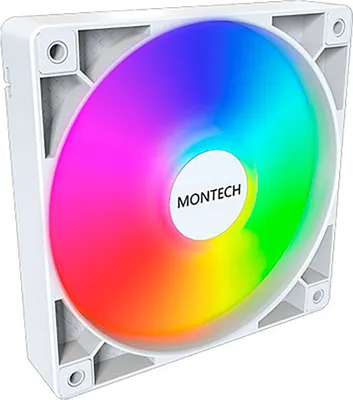 Produktbild von Montech GF120 PWM, Lüftermodul, 12 cm, 720 RPM, 1760 RPM, Weiß