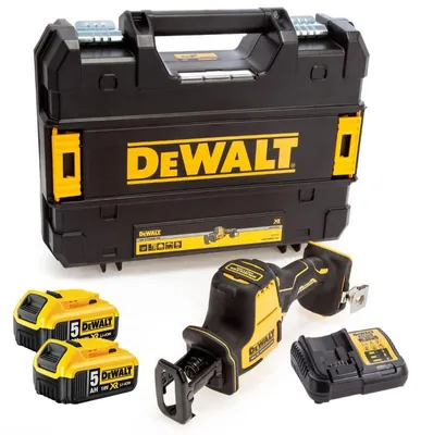 Image de Scie Sabre compacte 18V XR (2x5,0 Ah) en TSTAK - DEWALT DCS369P2