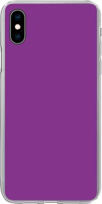 Produktbild von MuchoWow® Handyhülle Schutzhülle Hülle für Telefoonhoesje iPhone Xs Lila - Farben - Unifarben Silikon Softcase Handy Hülle - Handytasche