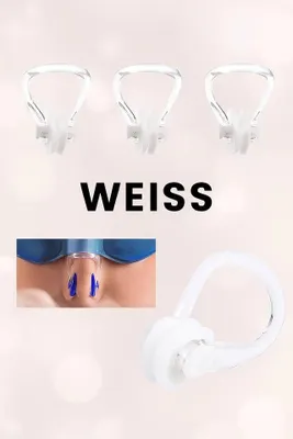 Immagine prodotto di 3 pezzi clip naso nuoto clip naso protezione acqua bianco