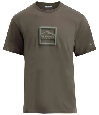 Image de T-shirt Columbia Camiseta Columbia CSC Seasonal Graphic manga corta verde oliva marrón pour Uni