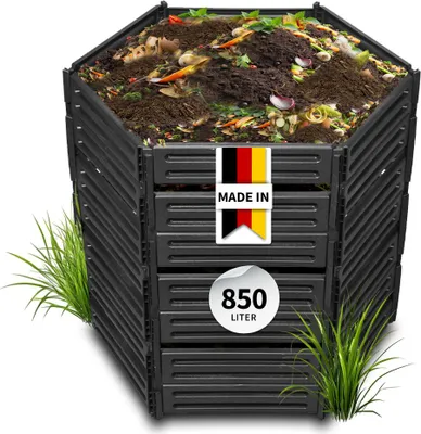 Produktbild von GARANTIA AIR-KING Steckkomposter 850 Liter schwarz