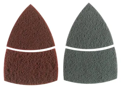 Produktbild von Reinigungsvlies-Set für Multischleifer, 2-teilig, Klett, 102 x 62, 93 mm