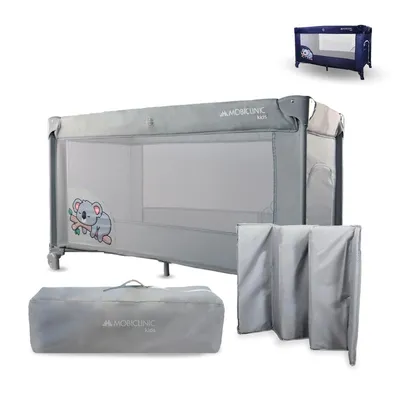 Image de Mobiclinic Lit de voyage, sac de transport, 2 en 1, ultra-compact pliable, matelas amovible, Mofli, jusqu'à 15kg, tissu respirant