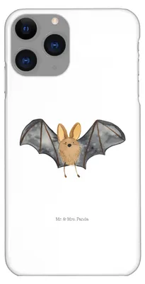 Produktbild von Mr. & Mrs. Panda Iphone 11 Pro Handyhülle Fledermaus Flügel - Weiß - Geschenk, Handy Case, Premium Kunststoff, Lustige Sprüche