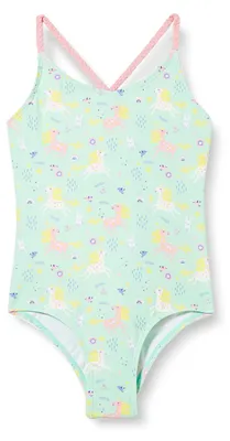 Produktbild von Playshoes UV-Schutz Badeanzug Mädchen Schwimmanzug Badebekleidung, Einhorn, 122/128
