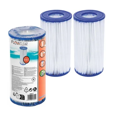 Zdjęcie produktu dla Wkład filtrujący Bestway, klasa III, średnica 10,6 cm x wysokość 20,3 cm, 58012, zestaw 2 szt.