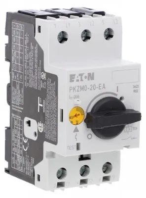 Imagen del producto de Interruptor de protección de motor PKZM0-20-EA, 3 polos, 9 kW, 16-20A, referencia 189906