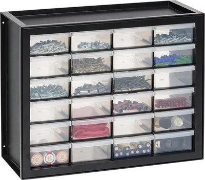 Produktbild von Famanu Schrank mit 24 Schubladen - Schwarz