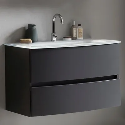 Produktbild von Waschbeckenunterschrank mit Waschbecken KOPENHAGEN