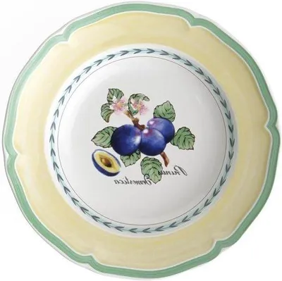 Obrázok produktu pre Hlboký porcelánový tanier 23 cm v záhradnom štýle