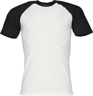Produktbild von Fruit of the Loom Valueweight Short Sleeve Baseball T Farbe: weiß/schwarz Größe: XL