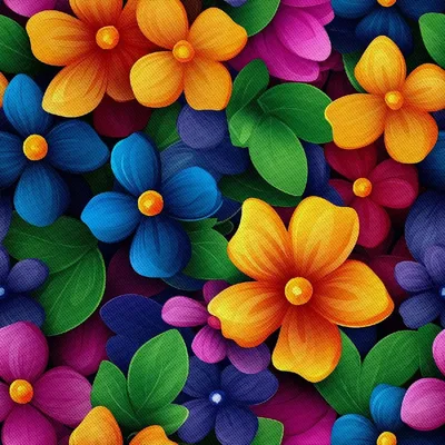 Image de OUTDOOR DÉCORDS OXFORD - motif fleurs multicolores | DX18043
