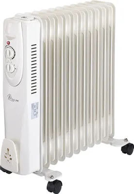Zdjęcie produktu dla Extralink Elektryczny grzejnik olejowy NY-25W1 2500W, 11 żeberek, Podgrzewacz elektryczny pomieszczeń na olej, Olej, Olej, Wewnętrzna, Podłoga, Biały