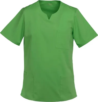 Produktbild von Damen Kasack halbarm lemongreen, Gr. XL : XL : 50% Baumwolle 50% Polyester 175 g/m² : lemon green