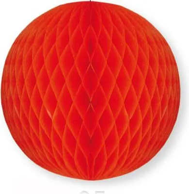 Produktbild von Maxi Wabenball Rot 50 cm, schwer entflammbar