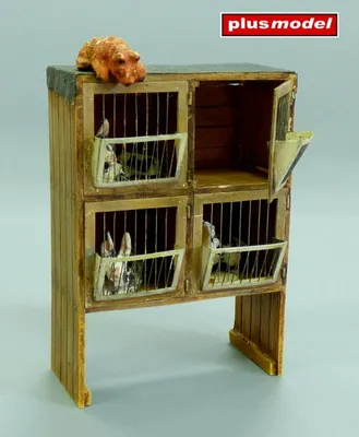 Produktbild von Plus model Kaninchenstall 1:35 218