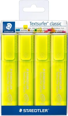 Produktbild von Textmarker Textsurfer classic gelb VE=10x4 Stück