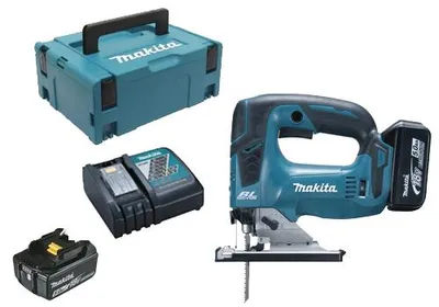 Image de Scie sauteuse 18V + 2 batteries 5Ah + chargeur + coffret Makpac - MAKITA - DJV182RTJ