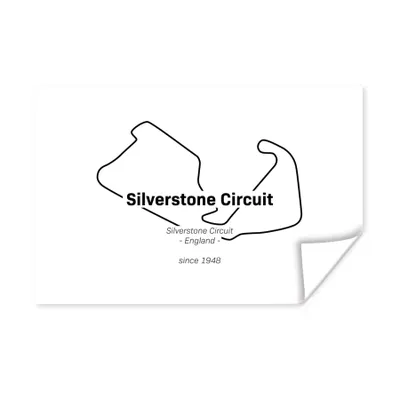 Produktbild von MuchoWow® Poster Formel 1 - Silverstone - Rennstrecke 180x120 cm - Fotoplakat