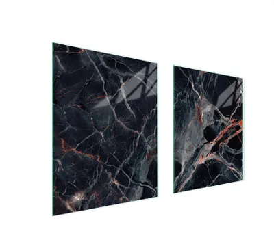 Produktbild von Glasschutzplatte Für Herd 85X52 Marmor