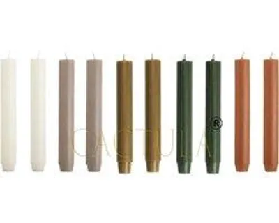 Obrázok produktu pre Cactula Dicke sviečky – prírodné – 10 kusov – 18 cm – priemer 2,6 cm