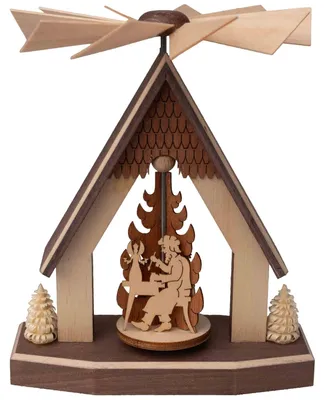 Produktbild von Kreißl Pyramidenhaus 12 cm, Motiv:Hutzenstube