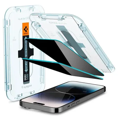 Obrázok produktu pre Spigen EZ FIT GLAS.tR, Apple, iPhone 14 Pro, Odolný voči nečistotám, Odolné proti pádu, Odolné proti poškriabaniu, Priehľadná, 1 kusov